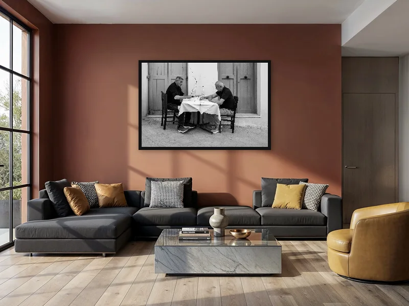 CARDS GAME — monumental print in situ.