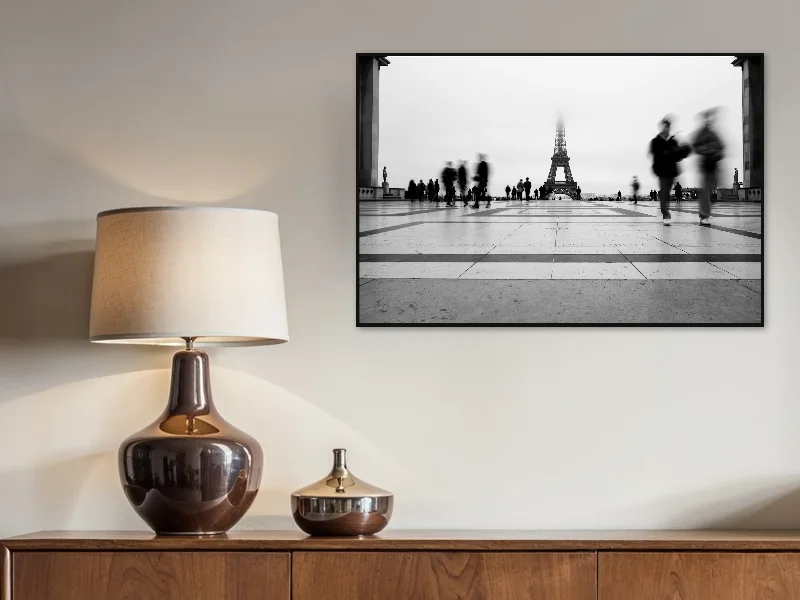 EIFFEL TOWER GHOSTS — fine art print in situ.