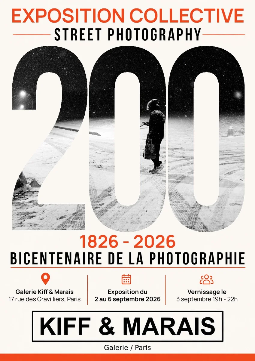 Illustration de l’exposition « 200 ans de photographie @ Kiff & Marais ».