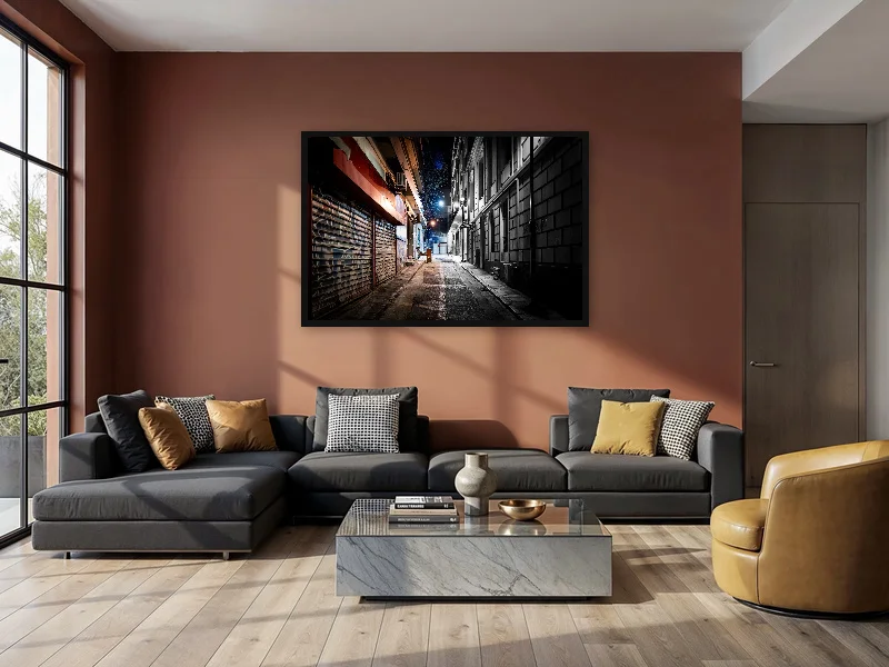 ATHENIAN LONELINESS — monumental print in situ.