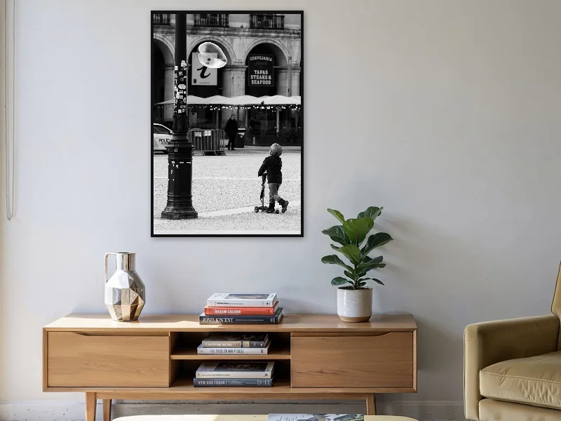 BUBBLE BOY — gallery print in situ.