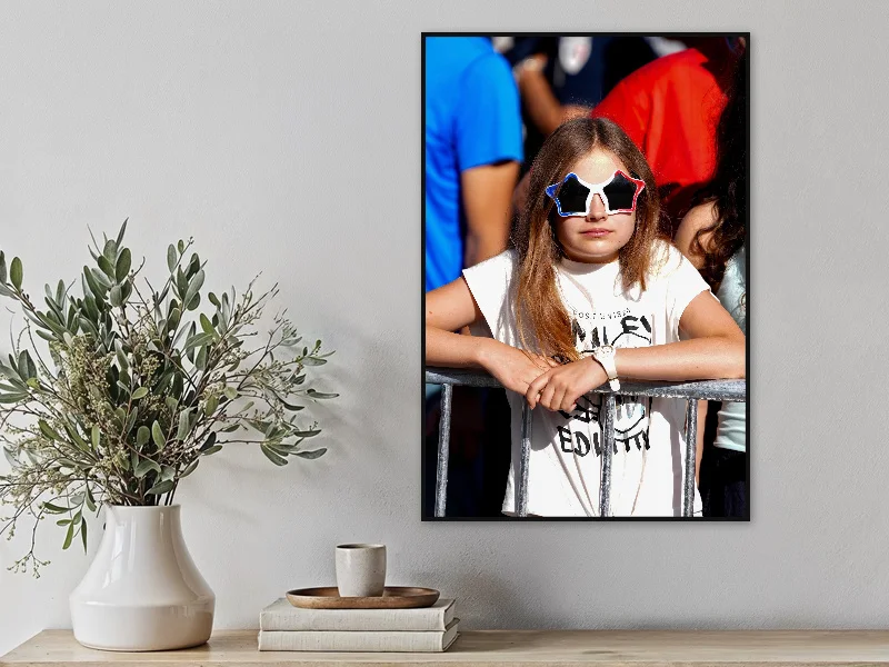 FRENCH EYES — fine art print in situ.