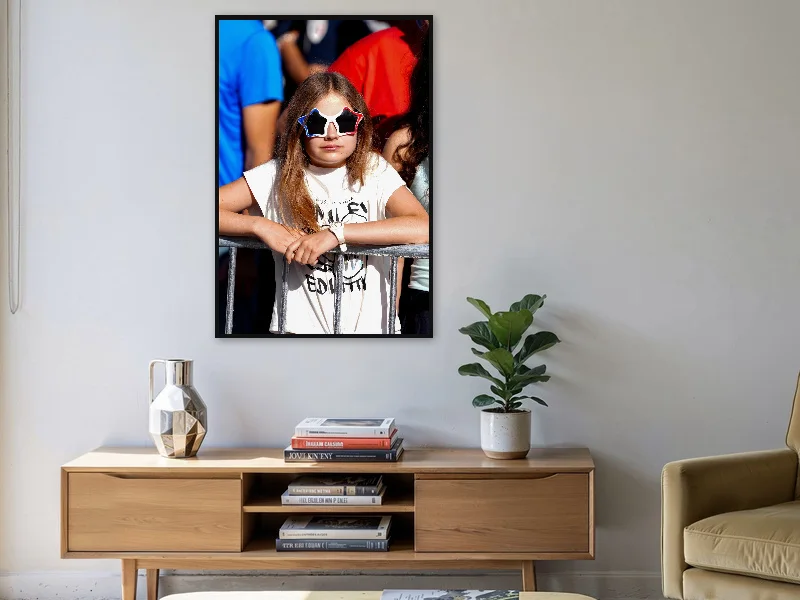 FRENCH EYES — gallery print in situ.
