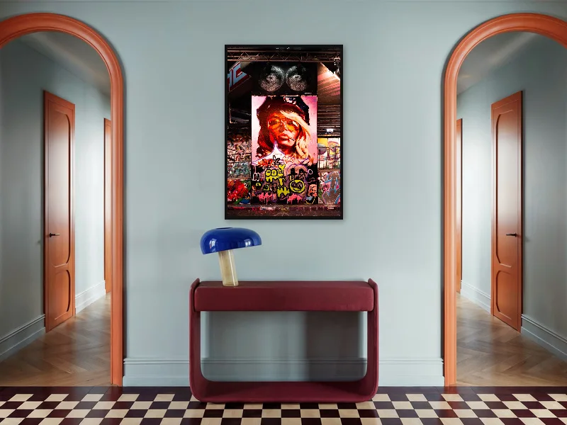 FEMALE COP — gallery print in situ.
