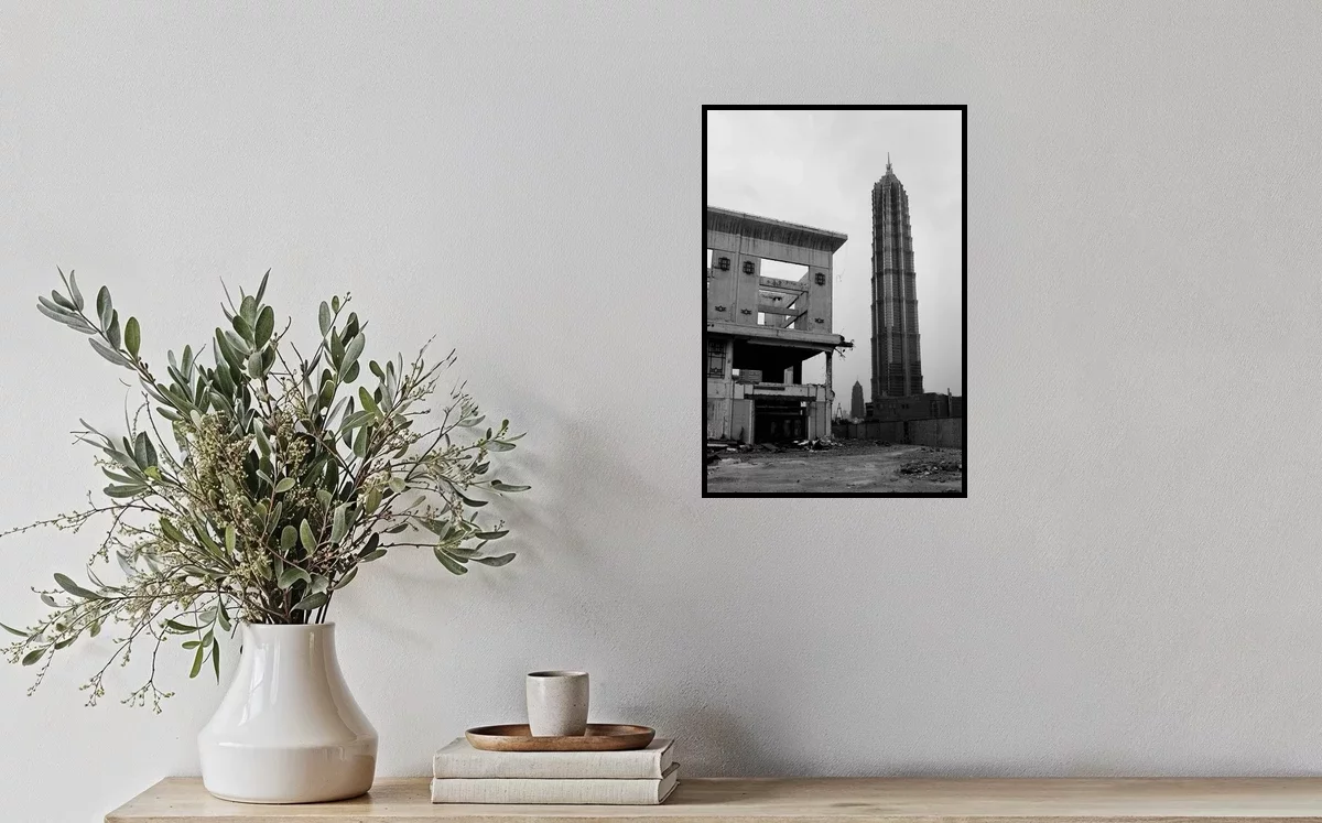 TRANSITION — fine-art print in an interior.