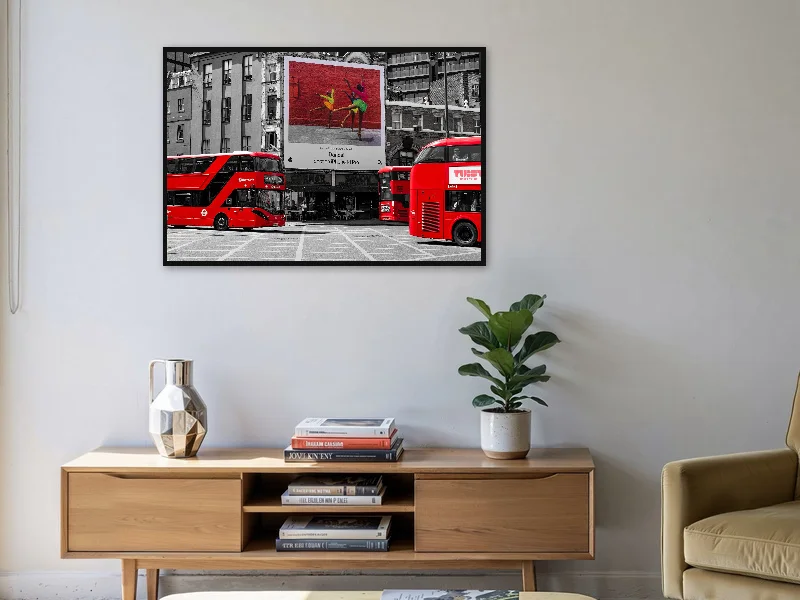 LONDON WALTZ — gallery print in situ.