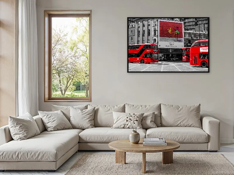 LONDON WALTZ — monumental print in situ.