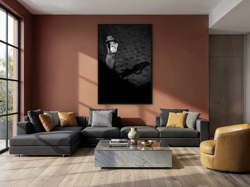 BELLE DE NUIT — monumental print in situ.