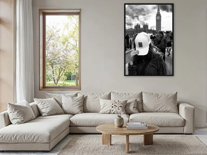 GOODBYE LONDON — monumental print in situ.