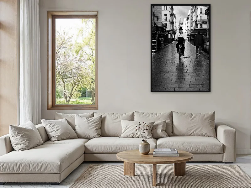 LA BELLE VIE — monumental print in situ.