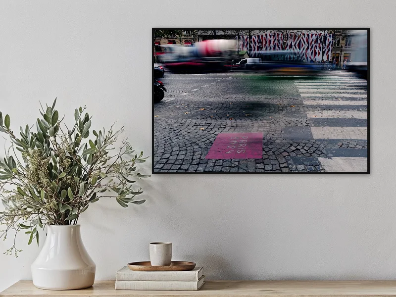 GAME OVER — fine art print in situ.