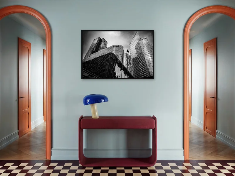 FLY — gallery print in situ.