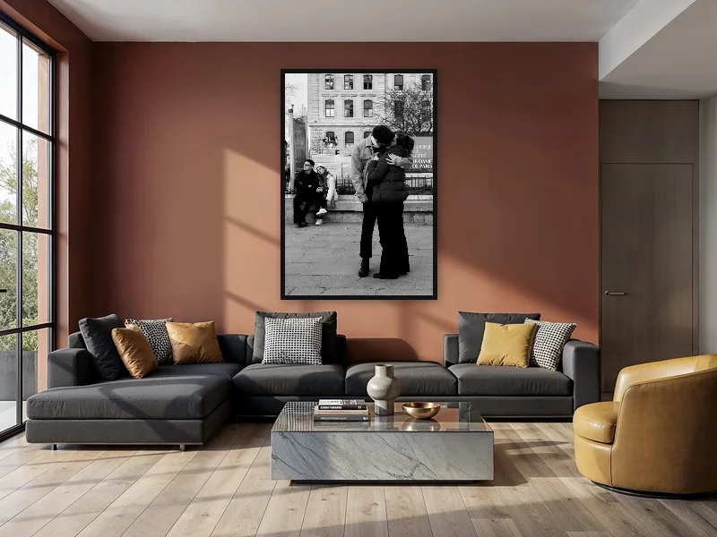 CITY OF LOVE — monumental print in situ.